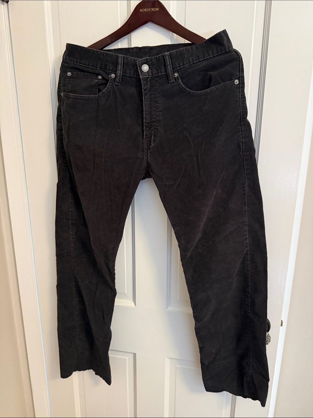 Levi's 505 Men's Black Straight Corduroy Jeans